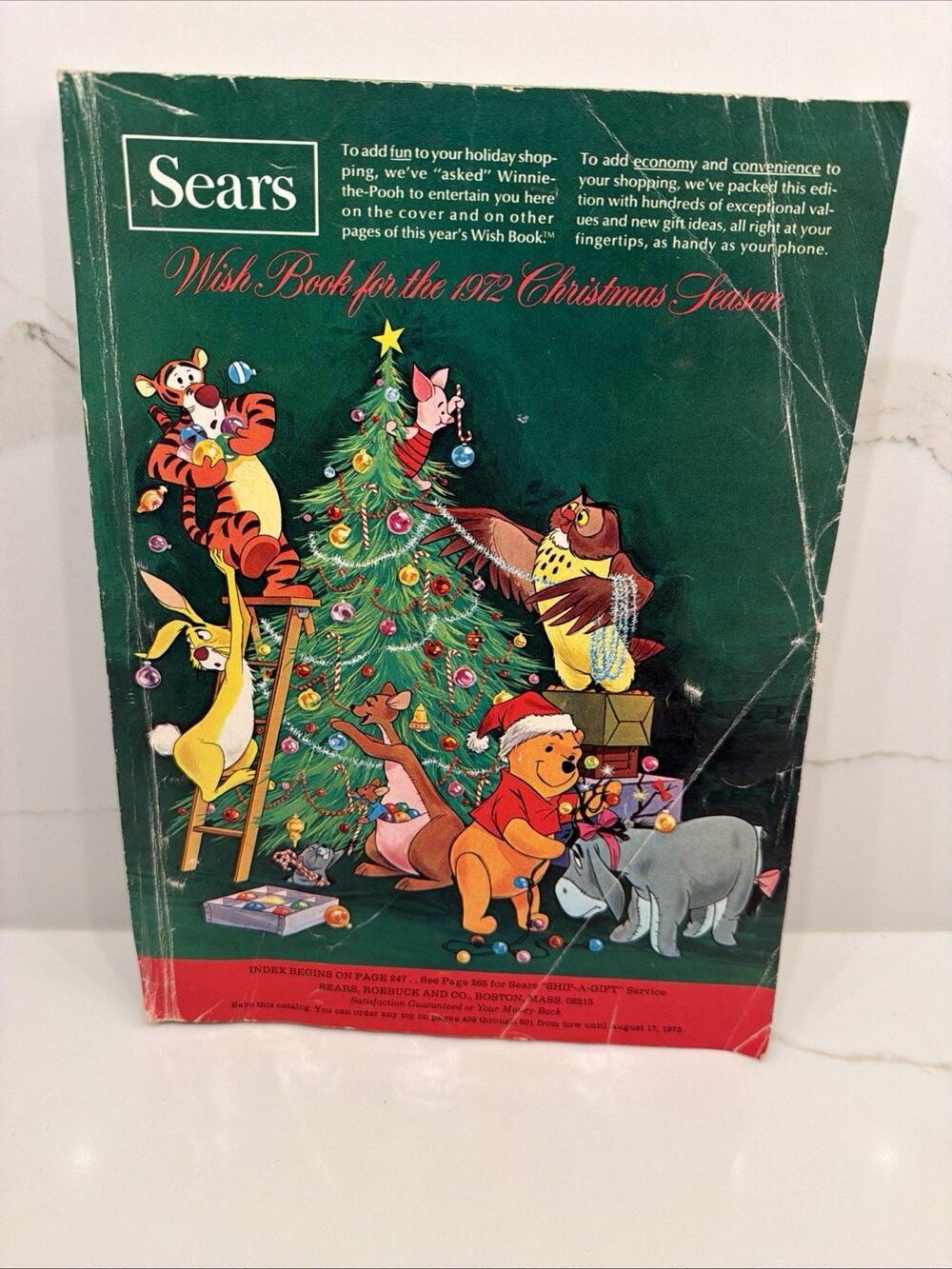 1972 Sears Christmas Wish Book Catalog Winnie the Pooh 600 Plus Pages Toys